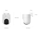 CS-H8c-R200-1K3EKFL | CAMARA WIFI H8C POE 360 PT 2K 