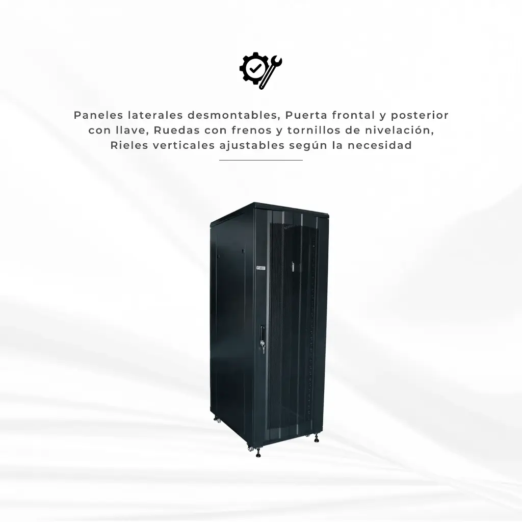 NGBP-6028 | GABINETE O RACK DE PISO 60X60X28U  28U (AXPXAL)