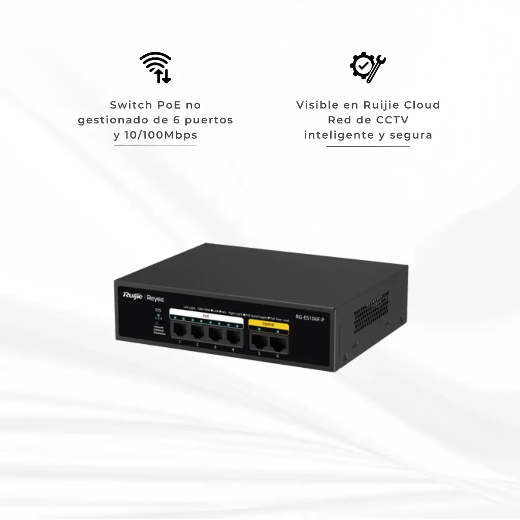 SWITCH NO ADMIN 6 PTOS  4 POE  54W
