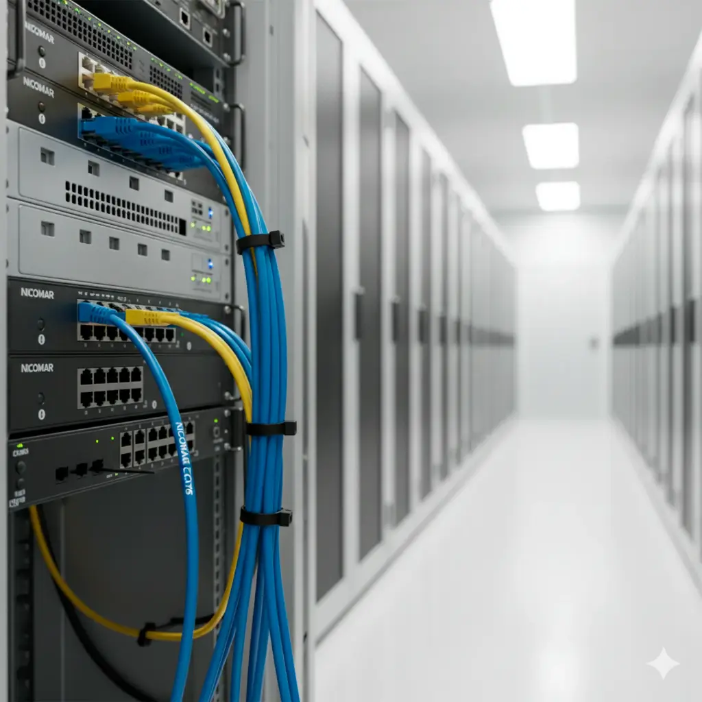 NICOMAR | PACTH CORD CAT6   10FT AZUL