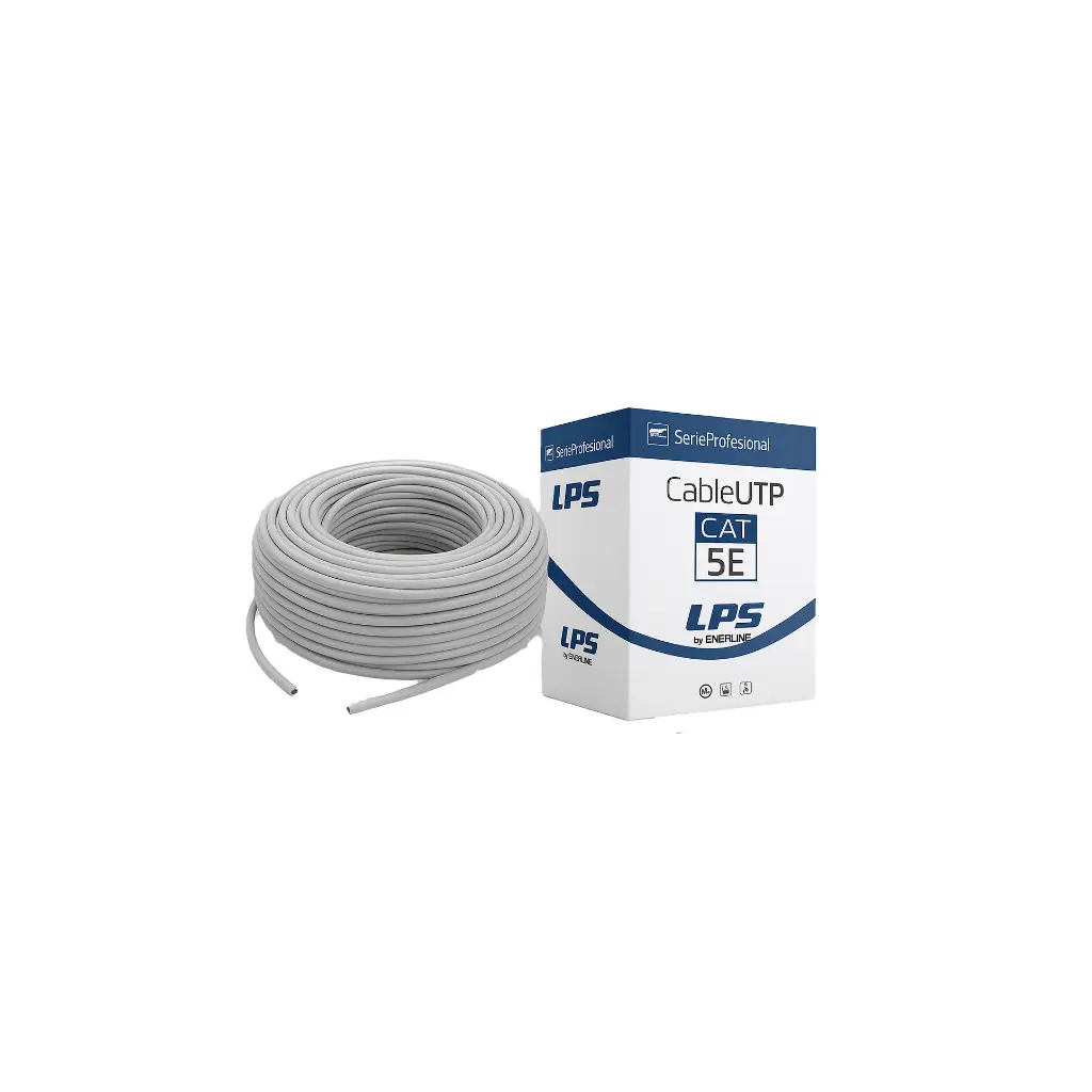 LPSUTPCAT5E100 | CABLE UTP CATEGORIA 5E 25AWG 4P 75 GRADOS 100MTS BLANCO 
