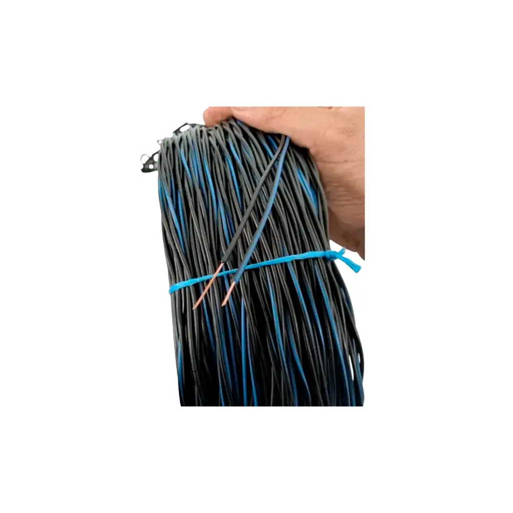 CABLE TRENZADO EXT | CABLE NEOPRENO TELEFONICO ALINEACION 2X20 T1 TRENZADO NEGRO-AZUL 