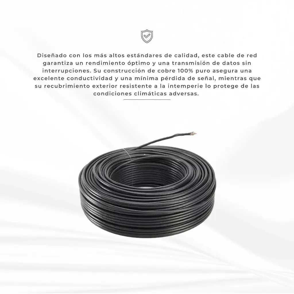 LPSUTPCAT5E100EXTBC-PE | CABLE UTP CAT 5E EXTERIOR 100% COBRE X 100MTS 