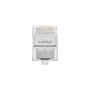 LPS-RJ45-CAT6-EZ | CONECTOR DE RED PLUG RJ45 CAT6 GOLD PLATED 3U CALIDAD EZ