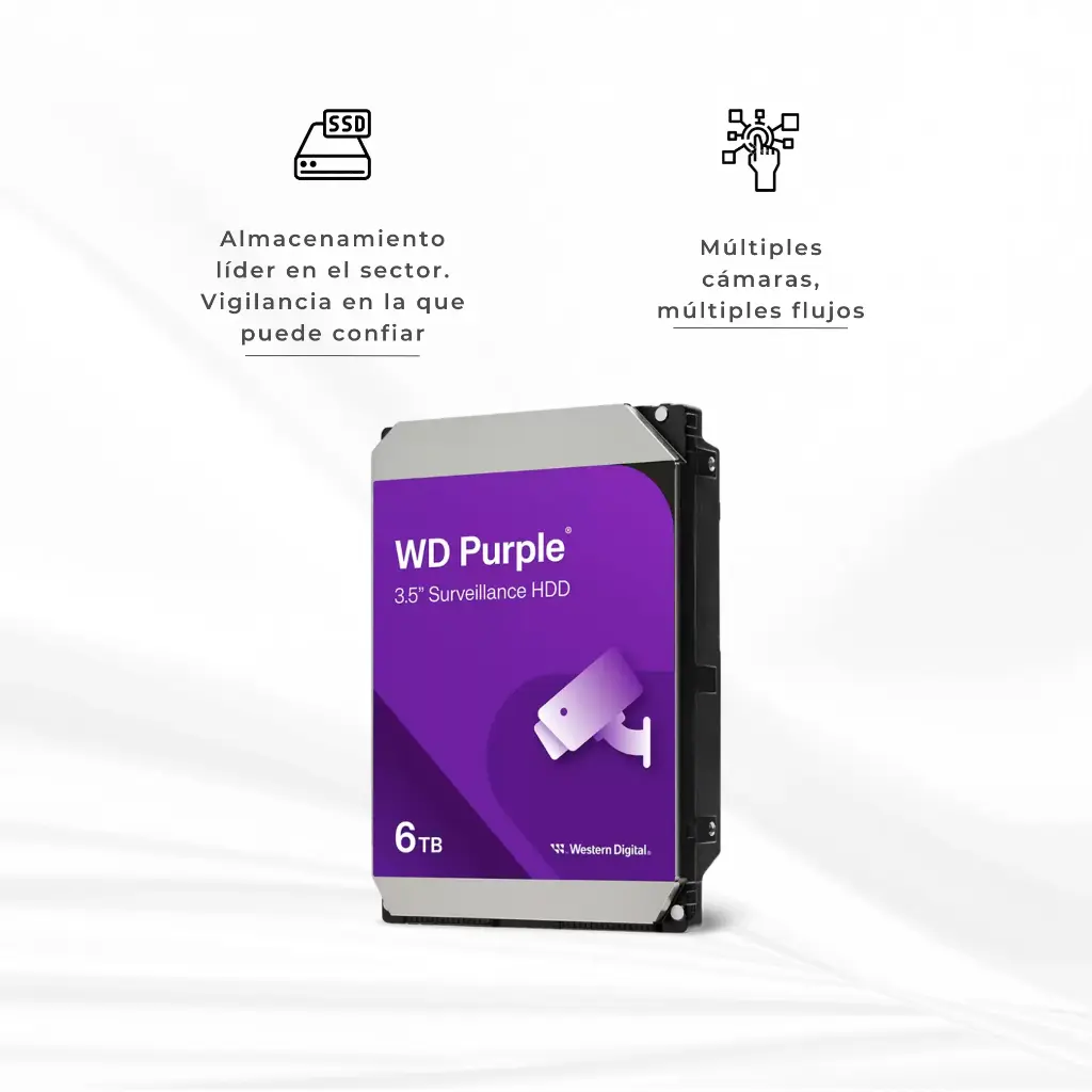 WD64PURZ | DISCO DURO 6TB WD PURPLE 5640RPM SATA 6GBS