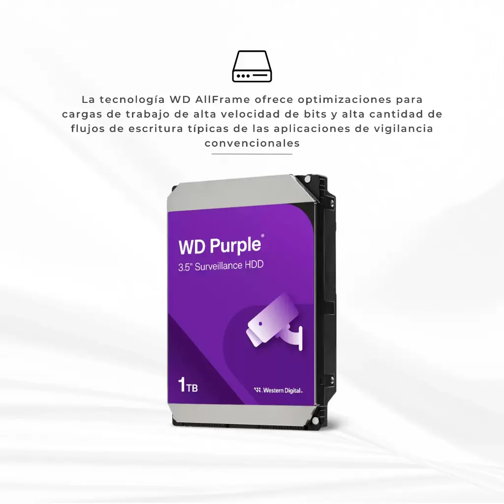WD11PURZ | DISCO DURO 1TB PURPLE 5400RPM SATA 6Gbs 64MB WD11PURZ
