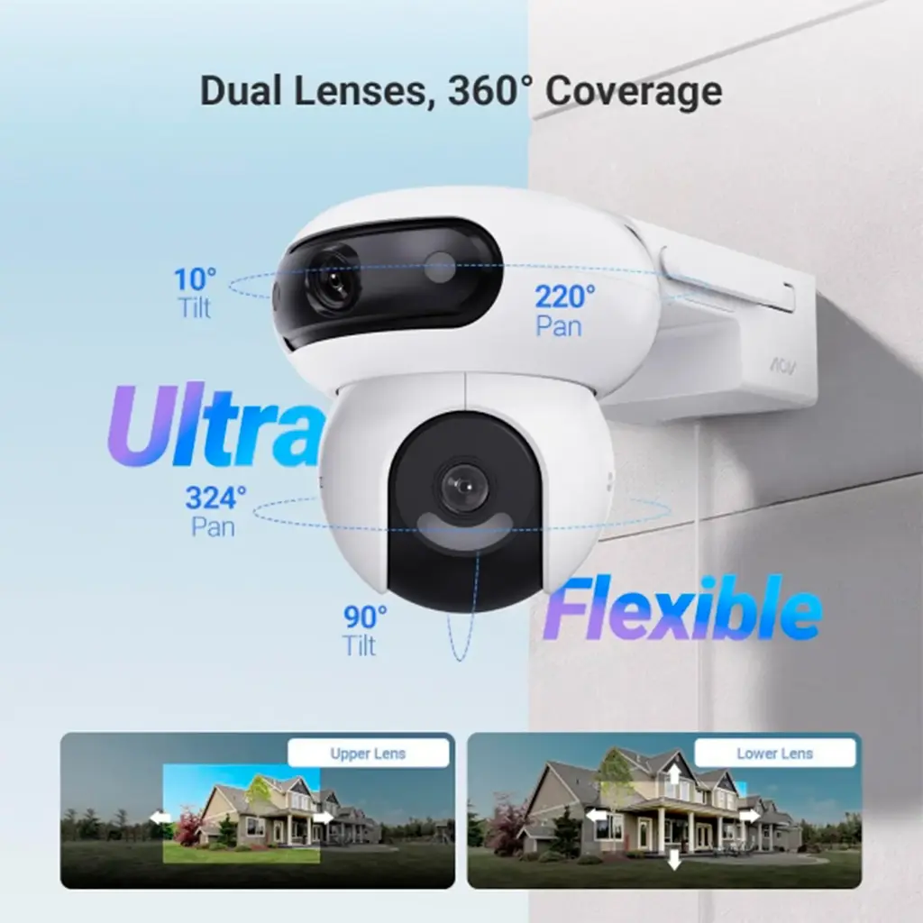 CS-HB90/SP-R100 | KIT DE CAMARA WIFI DOBLE LENTE 4MP + 4MP CON PANEL SOLAR