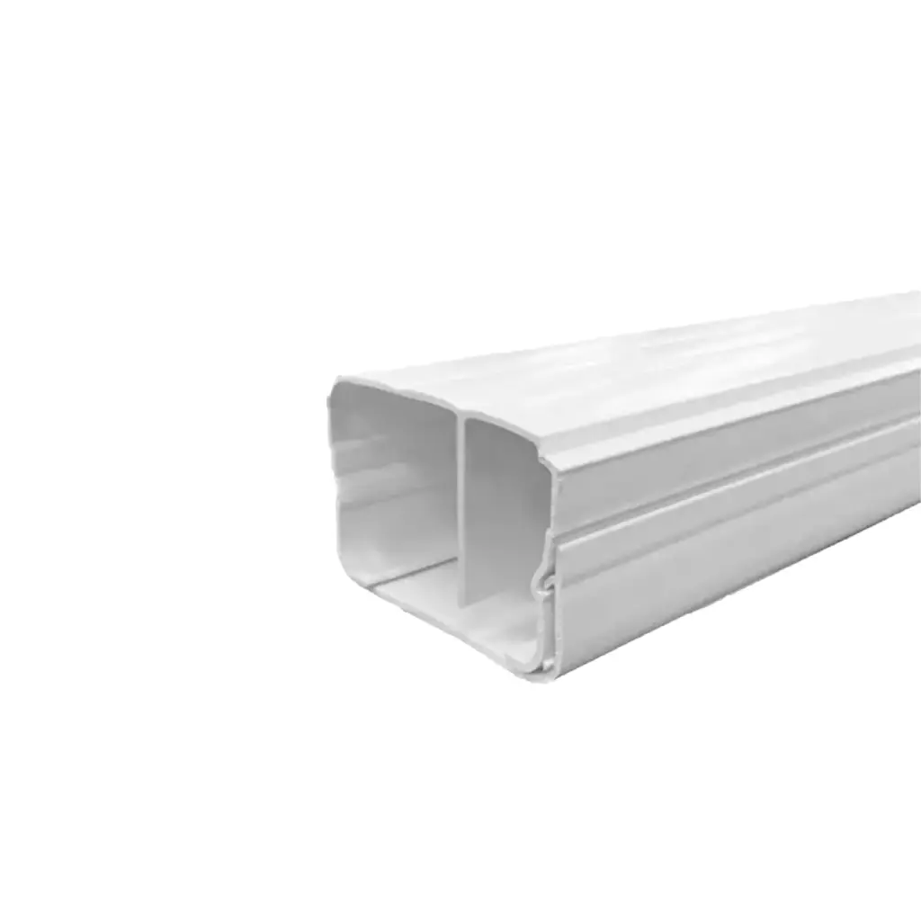 CANALETA BLANCA LISA 60X40 CON DIVISION 
