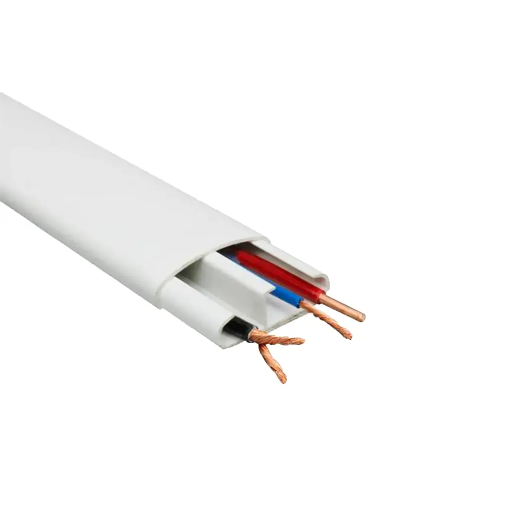 CANALETA BLANCA 40X12 CON DIVISION Y CON AHDESIVO