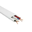CANALETA BLANCA 40X12 CON DIVISION Y CON AHDESIVO