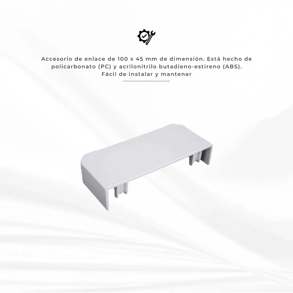 TAPA FINAL BLANCA 100X45 DEXSON