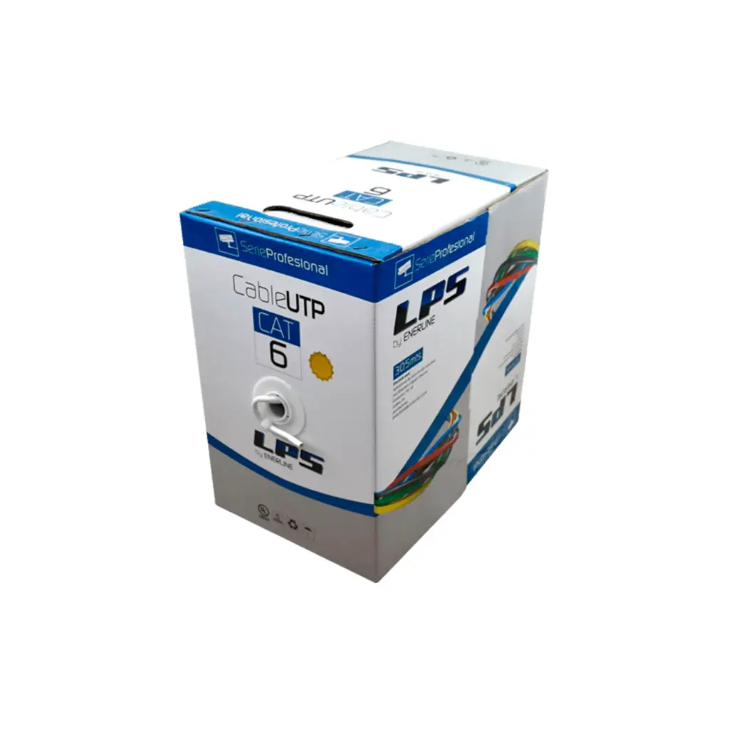 LPSUTPCAT6 | NUEVO CABLE UTP CAT 6 ALEACION INTERIOR X 305 METROS BLANCO LPS