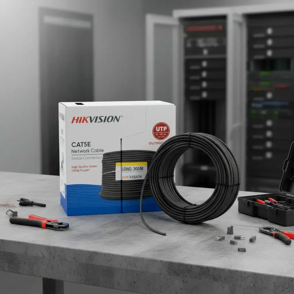 DS-1LN5EO-UU/E-Plug | NUEVO CABLE UTP CATE EXTERIOR 100% CU HIKVISION