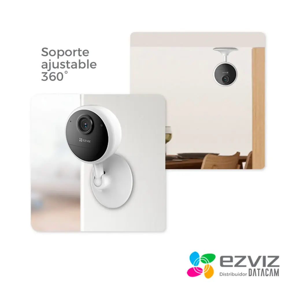 CS-CB1-R100-1K2WF | CAM 2MP Interior con Batería, WiFi Resolución 1080p Lente 4 mm, ángulo: 100°, 85° (diagonal) y 46° (horizontal) Visión nocturna,  BATERIA RECARGABLE 40 DIAS DURACION 