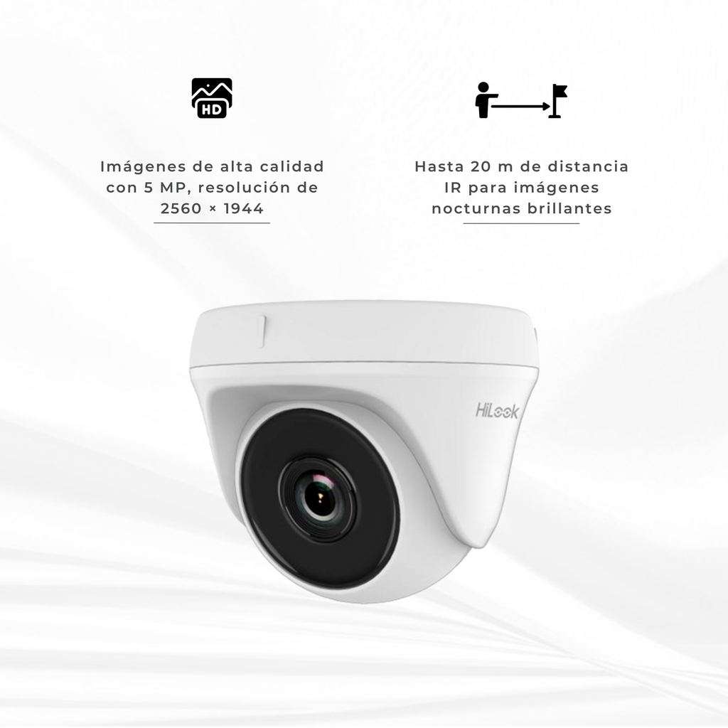 THC-T150-P | CAMARA DOMO TURBO,5MP 2.8MM HILOOK