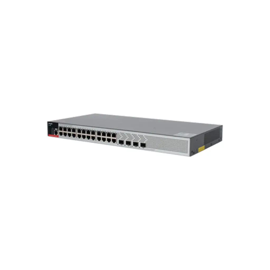 RG-S2915-24GT4MS-L | Switch Administrable L2+ con 24 puertos Gigabit + 4 SFP para fibra 1Gb / 2.5 Gb , gestión gratuita desde la nube, 15.5w