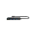 UH-400 | HUB USB-C GENIUS DE 4 PUERTOS BLACK