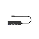 UH-400 | HUB USB-C GENIUS DE 4 PUERTOS BLACK