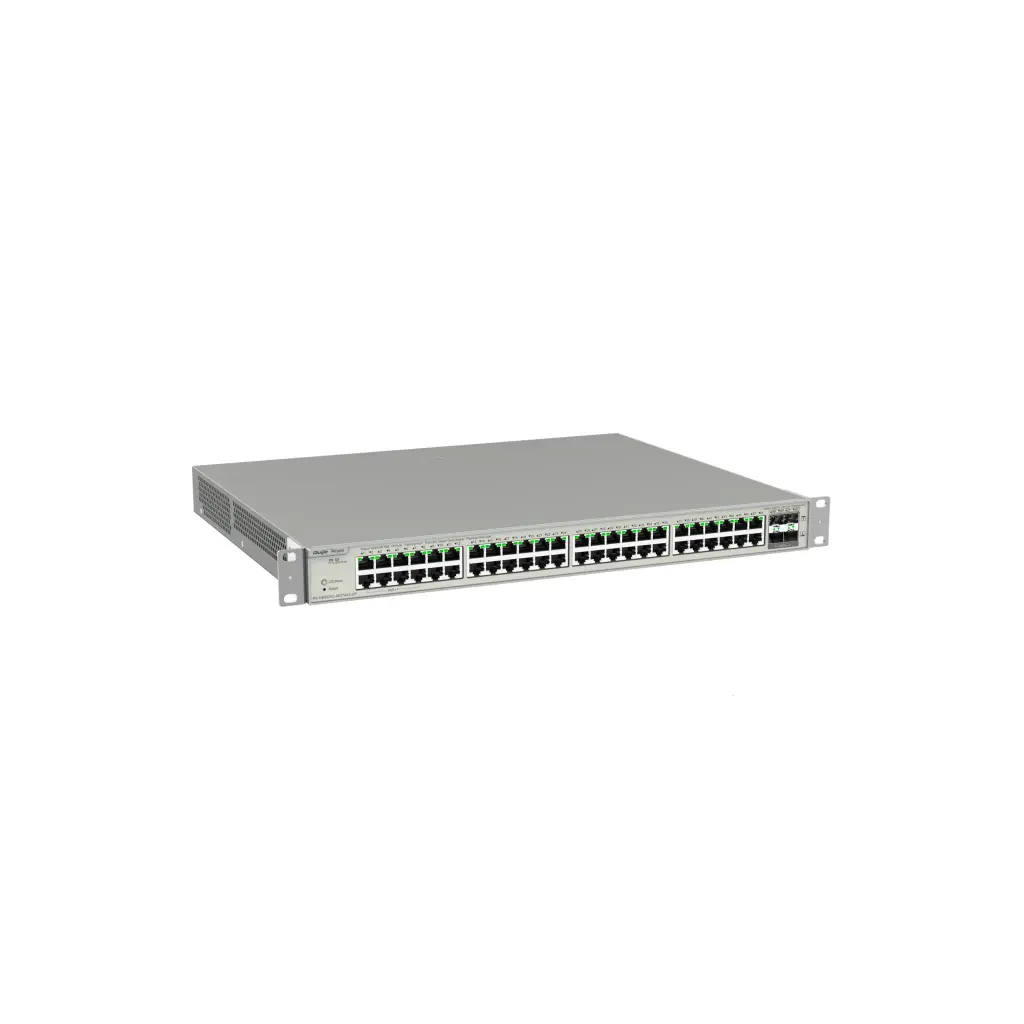 RG-NBS5200-48GT4XS-UP | Switch PoE de Capa 3 de 48 Puertos Gigabit, 4 SFP+ Uplink