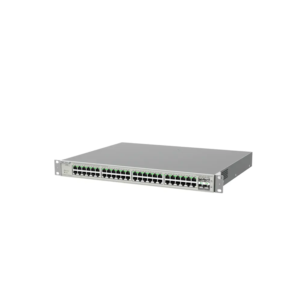 RG-NBS5200-48GT4XS-UP | Switch PoE de Capa 3 de 48 Puertos Gigabit, 4 SFP+ Uplink