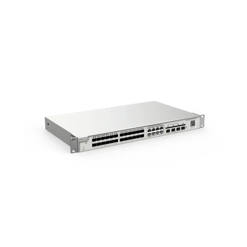 RG-NBS3200-24SFP/8GT4XS | Switch Gigabit de 24 puertos con 8 puertos RJ45 combinados Switch administrado de capa 2, 4 * 10G
