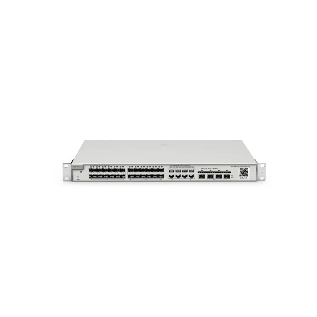 RG-NBS3200-24SFP/8GT4XS | Switch Gigabit de 24 puertos con 8 puertos RJ45 combinados Switch administrado de capa 2, 4 * 10G