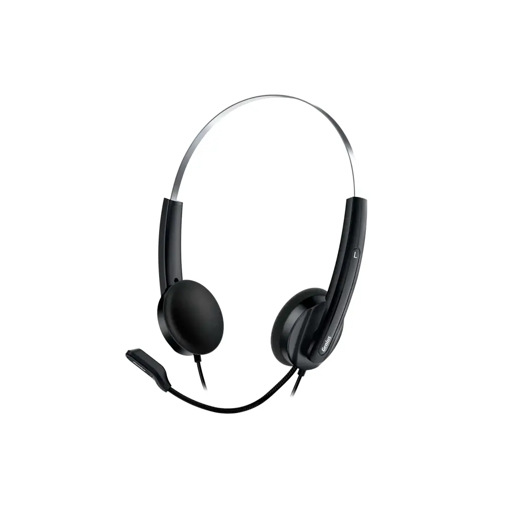 HS-220U | DIADEMA GENIUS CON AUDÍFONO USB NEGRO