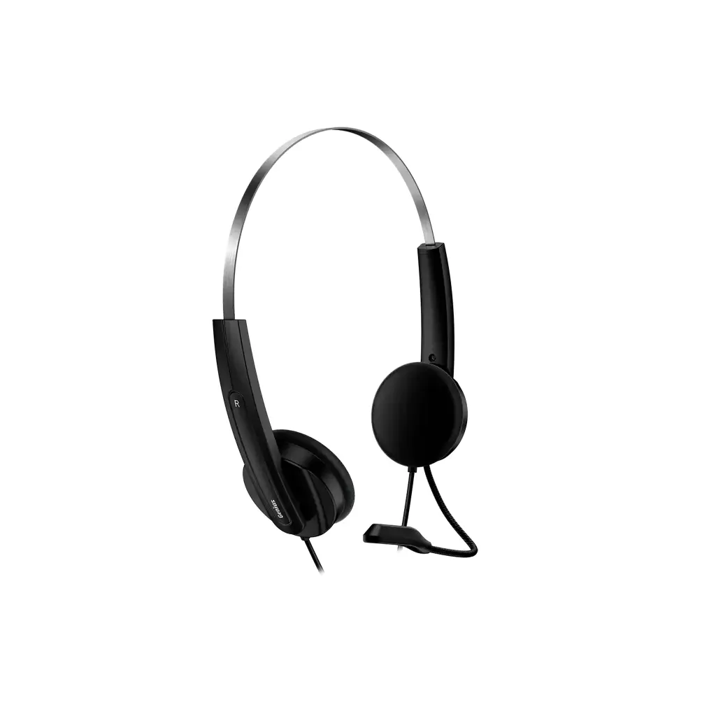 HS-220U | DIADEMA GENIUS CON AUDÍFONO USB NEGRO