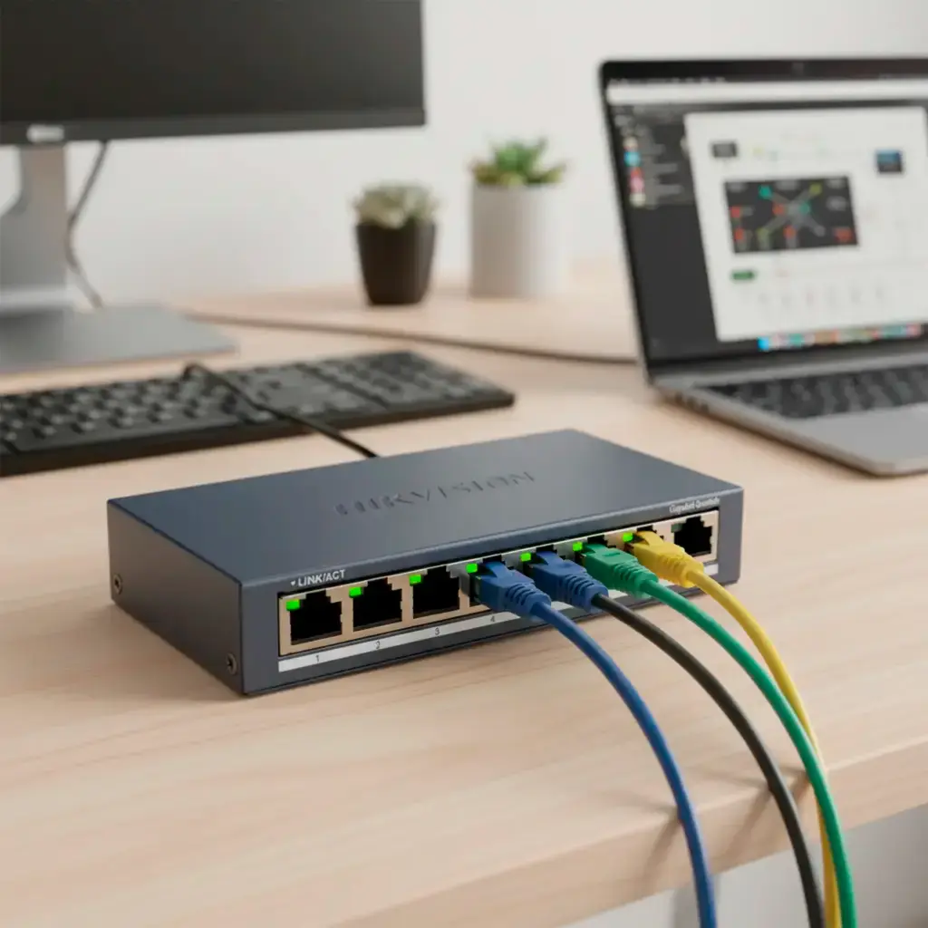 DS-3E0508-O | Switch Gigabit de 8 puertos