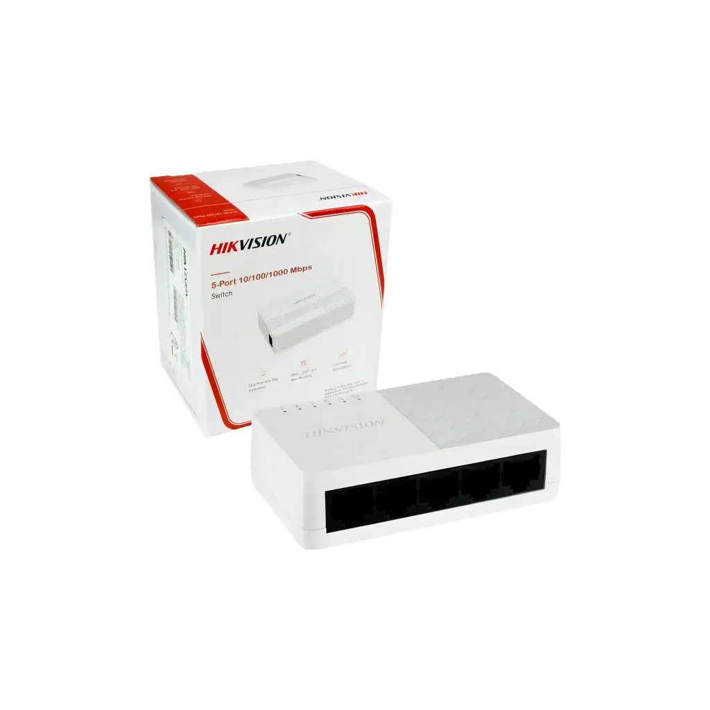 DS-3E0505-O | Switch Gigabit de 5 puertos