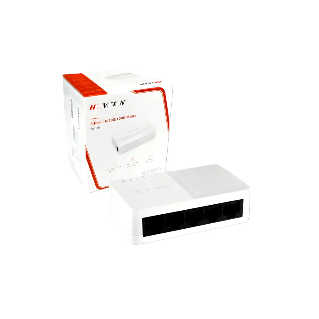 DS-3E0505D-O | Switch Compacto 5 puertos Gigabit 10/100/1000 HIKVISION