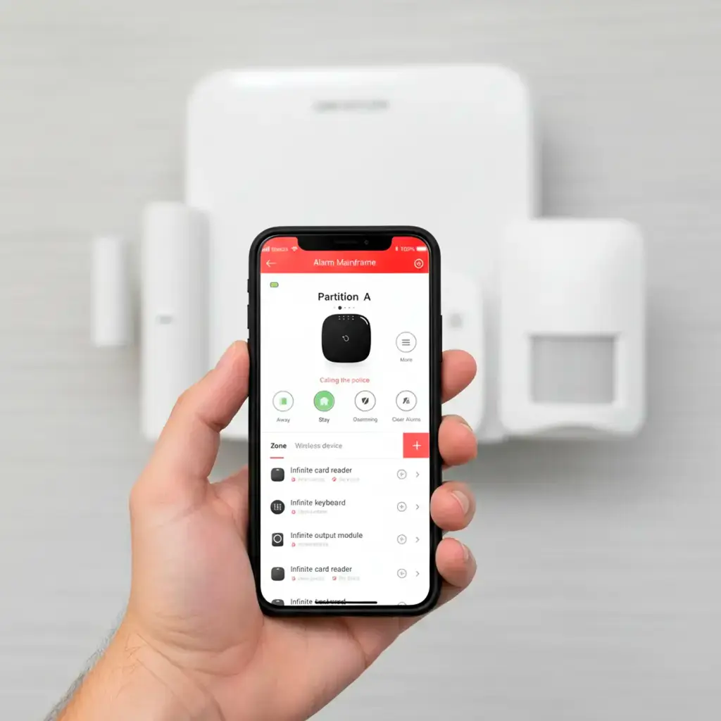 DS-PA201P-Kit-16WB | Kit de Panel de Alarma Inalámbrico de Hikvision. Soporta 16 Zonas. Incluye Batería de respaldo