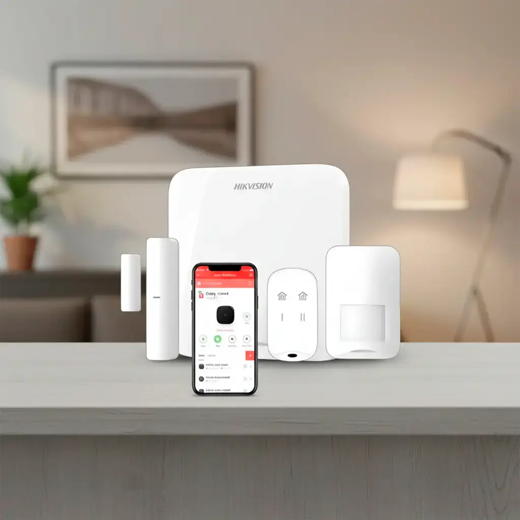 DS-PA201P-Kit-16WB | Kit de Panel de Alarma Inalámbrico de Hikvision. Soporta 16 Zonas. Incluye Batería de respaldo