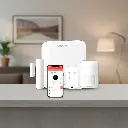DS-PA201P-Kit-16WB | Kit de Panel de Alarma Inalámbrico de Hikvision. Soporta 16 Zonas. Incluye Batería de respaldo