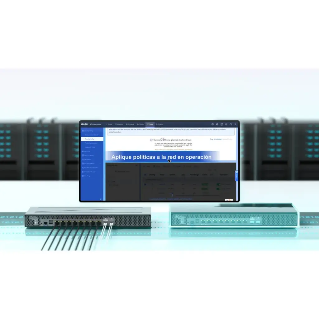 RG-WALL1600-Z3200-S | FIREWALL 8 PUERTOS GIGABIT ETHERNET + 1 PUERTO SFP 10  GIGABIT 1RU INCLUYE FUENTE DE  ALIMENTACION RUIJIE + LICENCIA PARA FIREWALL AUTORIZACION DEL  PAQUETE DE FUNCIONES DE FIREWALL RUIJIE