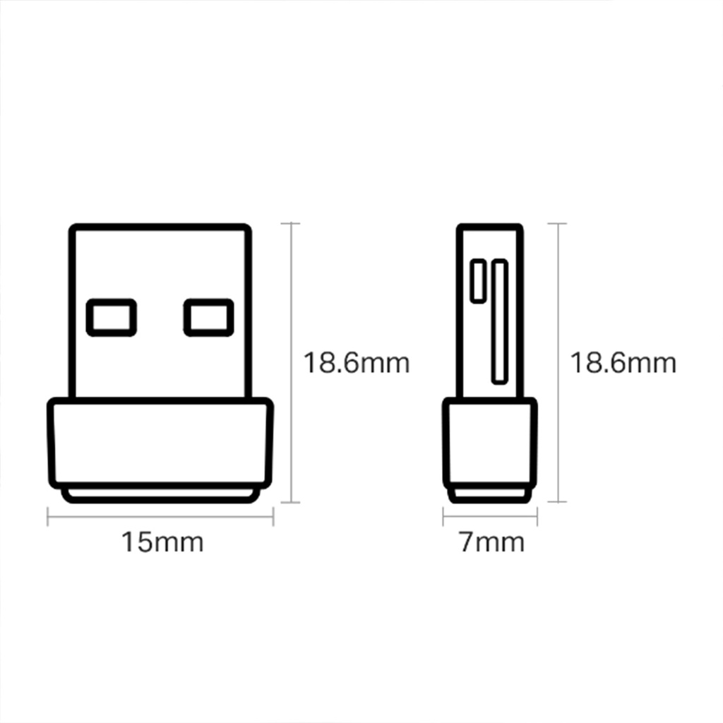 ARCHER T2U NANO | ADAPTADOR INALÁMBRICO NANO USB DE DOBLE BANDA AC600