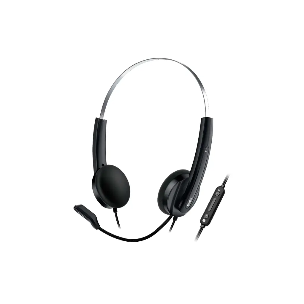 HS-220U | DIADEMA GENIUS CON AUDÍFONO USB NEGRO