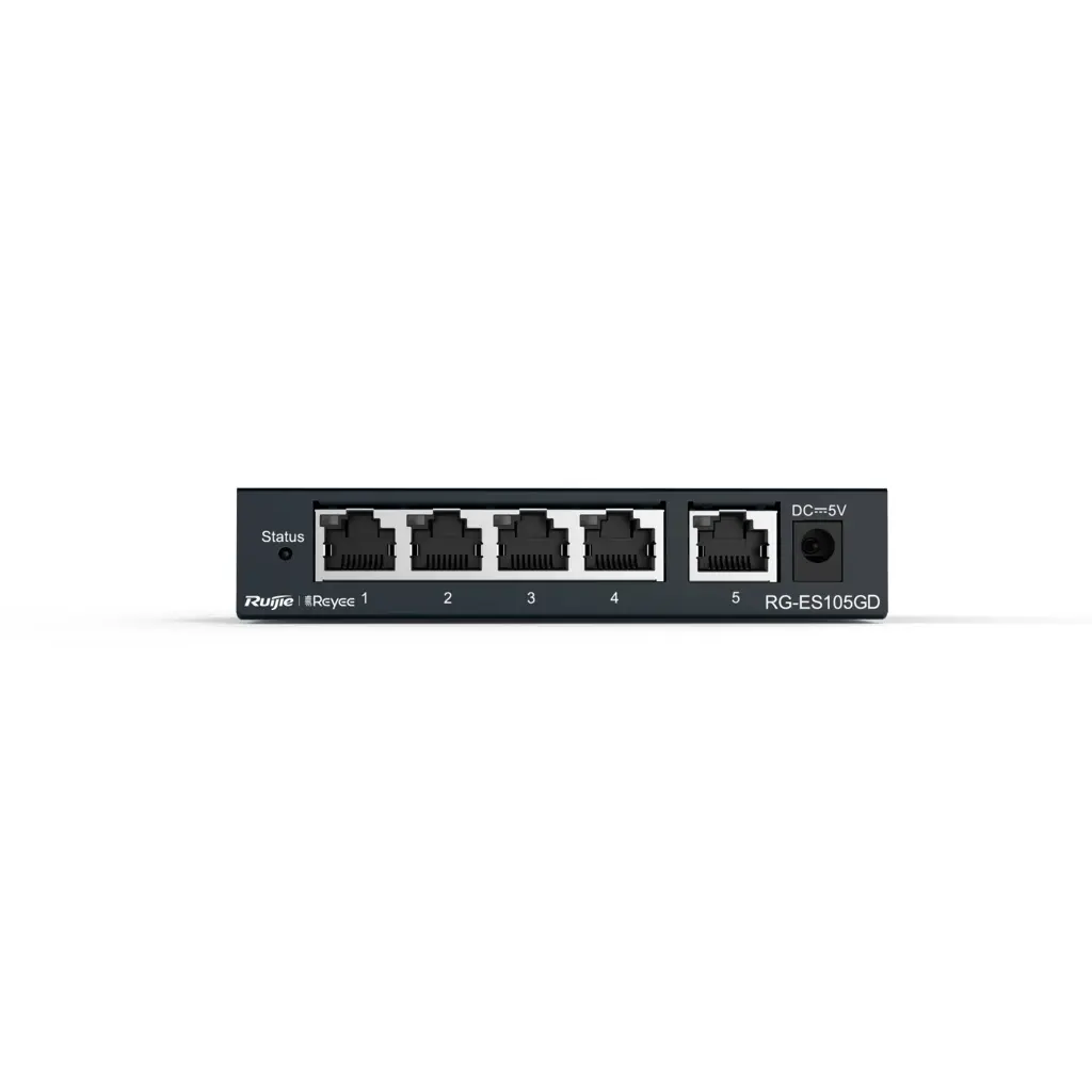 RG-ES105GD | SWITCH NO GESTIONADO SIN POE de 5 puertos 10/100/1000Mbps