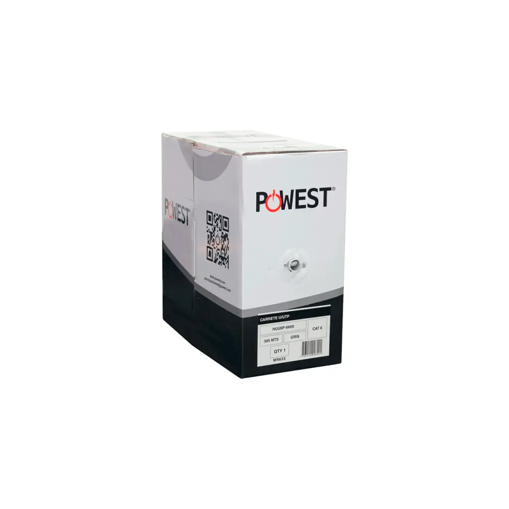 NUU6P-0600 | NUEVO CABLE UTP CAT 6 ( 305 MTS)  POWEST (copia) (copia)