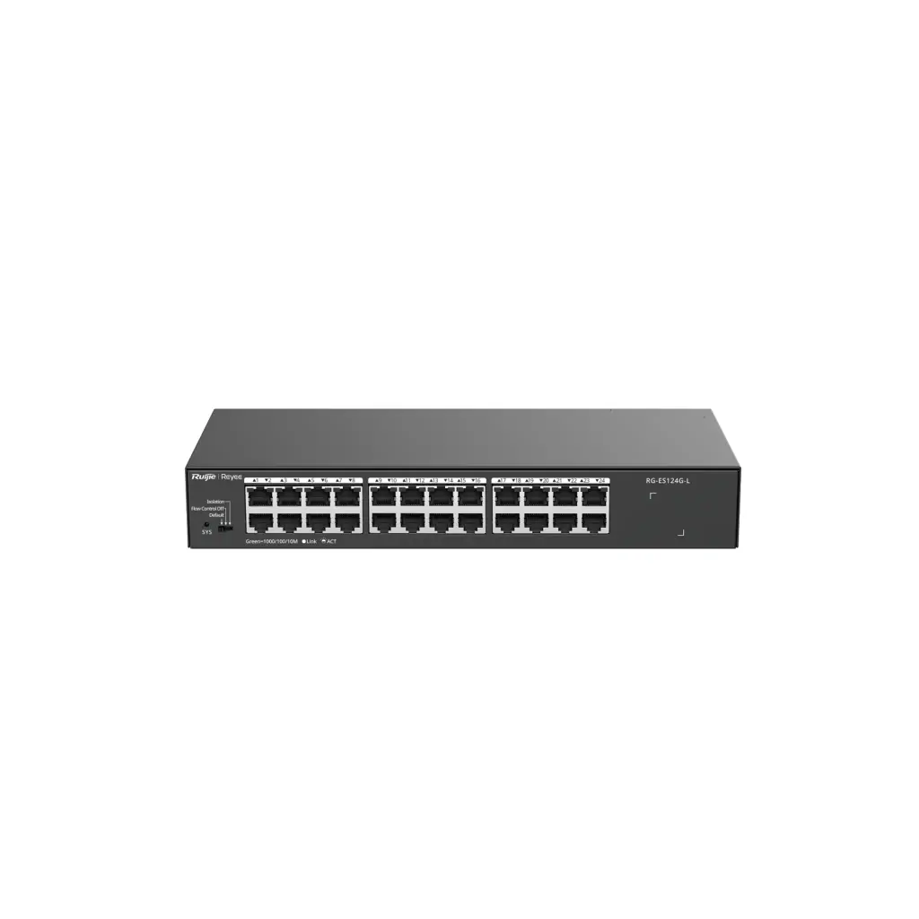 RG-ES124G-L | Switch no administrable, con 24 puertos 10/100/1000 Mbps, Monitoreable en la Nube [O]
