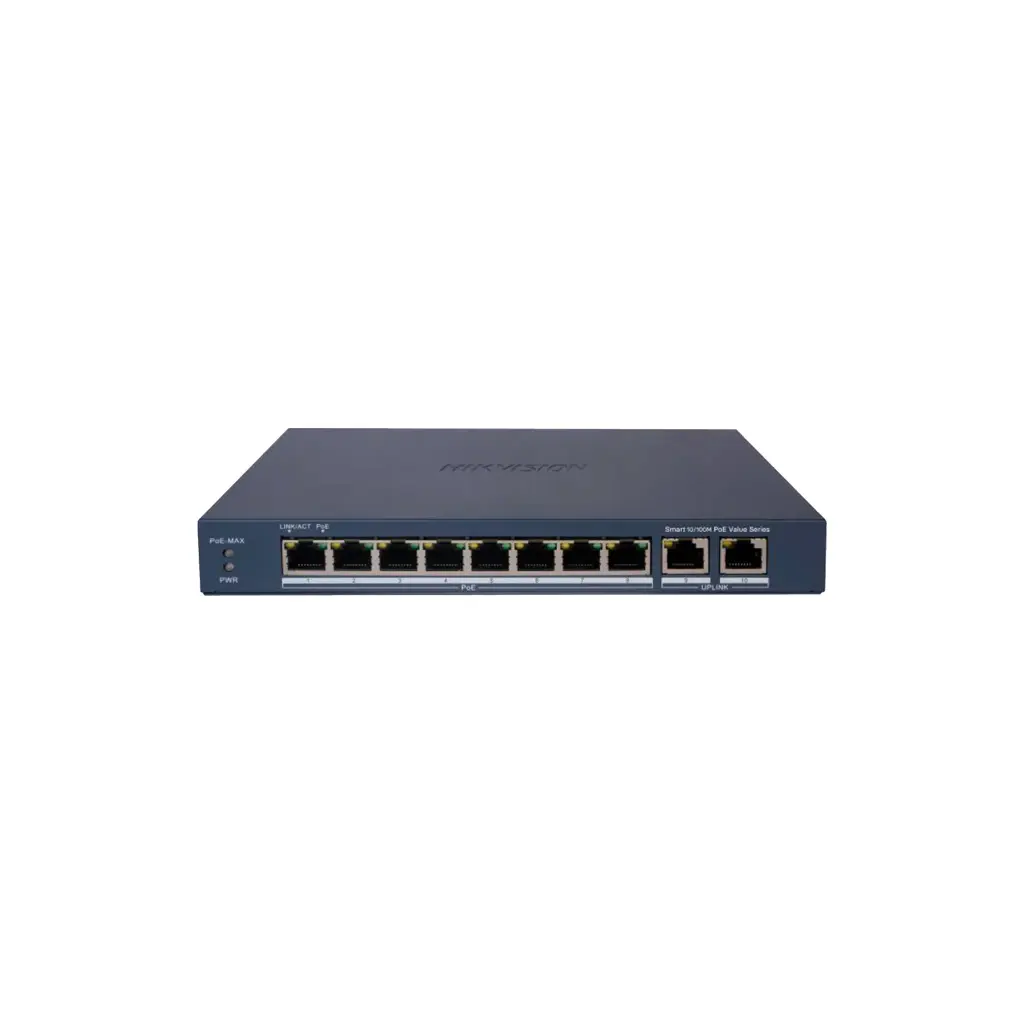 DS-3E1310P-EI/M | 8 PORT FAST ETHERNET SMART POE SWITCH [O]