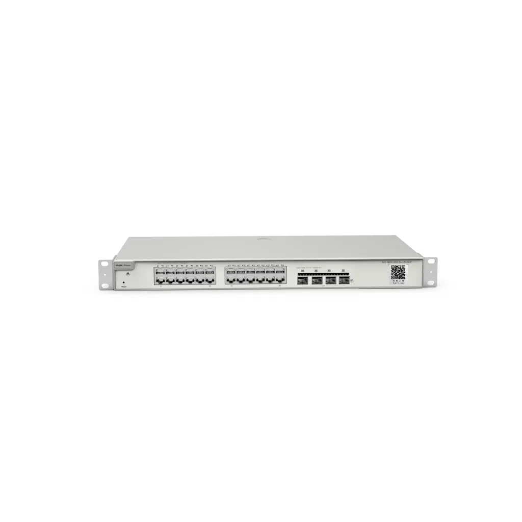 RG-NBS5100-24GT4SFP | Switch de Capa 3 No-PoE de 28 Puertos Gigabit, 24 Puertos 10/100/1000Base-T y 4 Puertos SFP Uplink