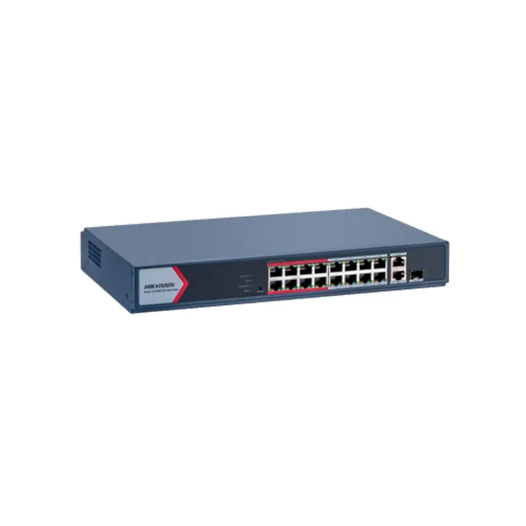 SWITCH 18 PORT BASE 100 POE HIKVISION