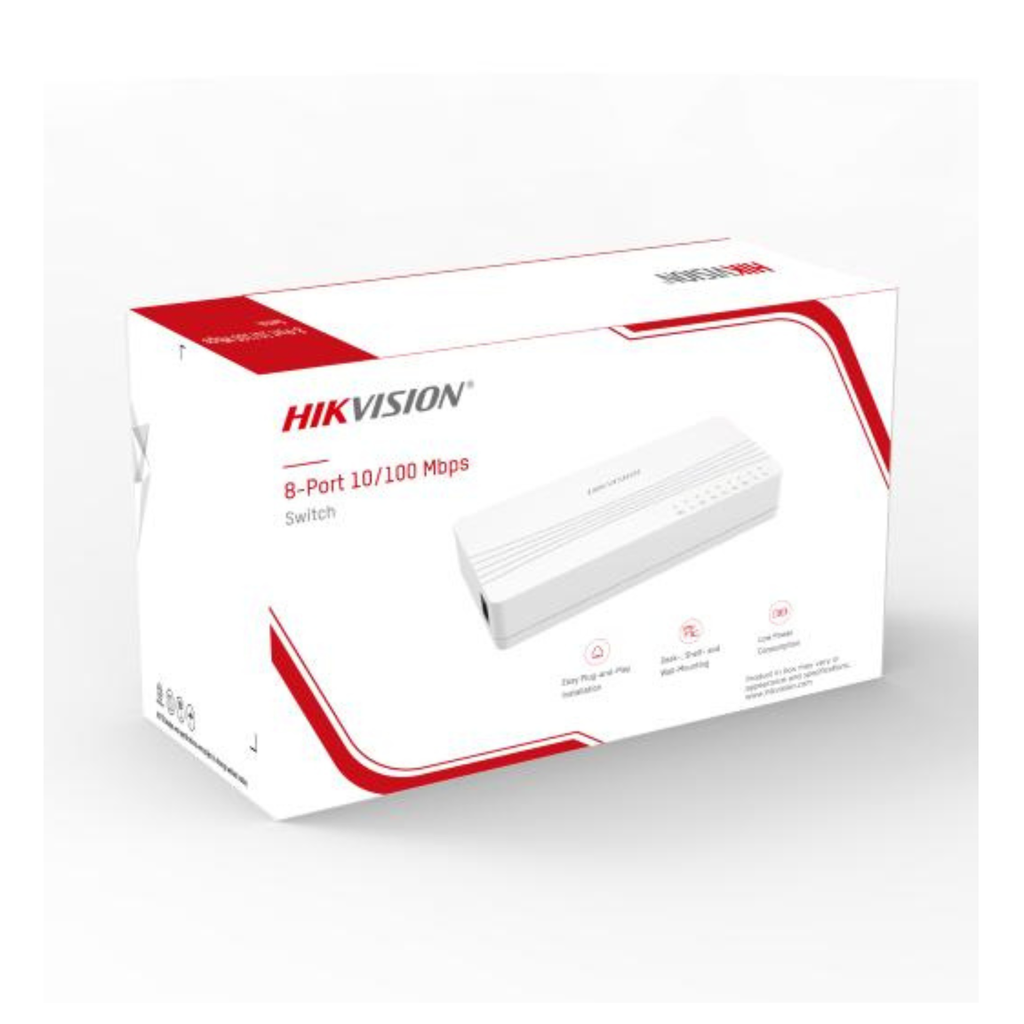 SWITCH 8 PUERTOS 10/100 HIKVISION