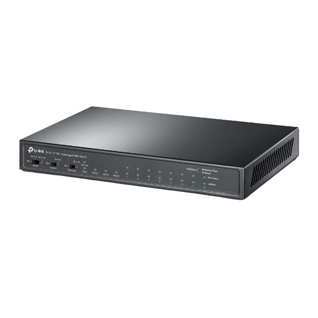 TL-SL1311MP | SWITCH TPLINK DE ESCRITORIO GIGABIT DE 8 PTOS 10/100 MBPS 3 PTOS CON POE 