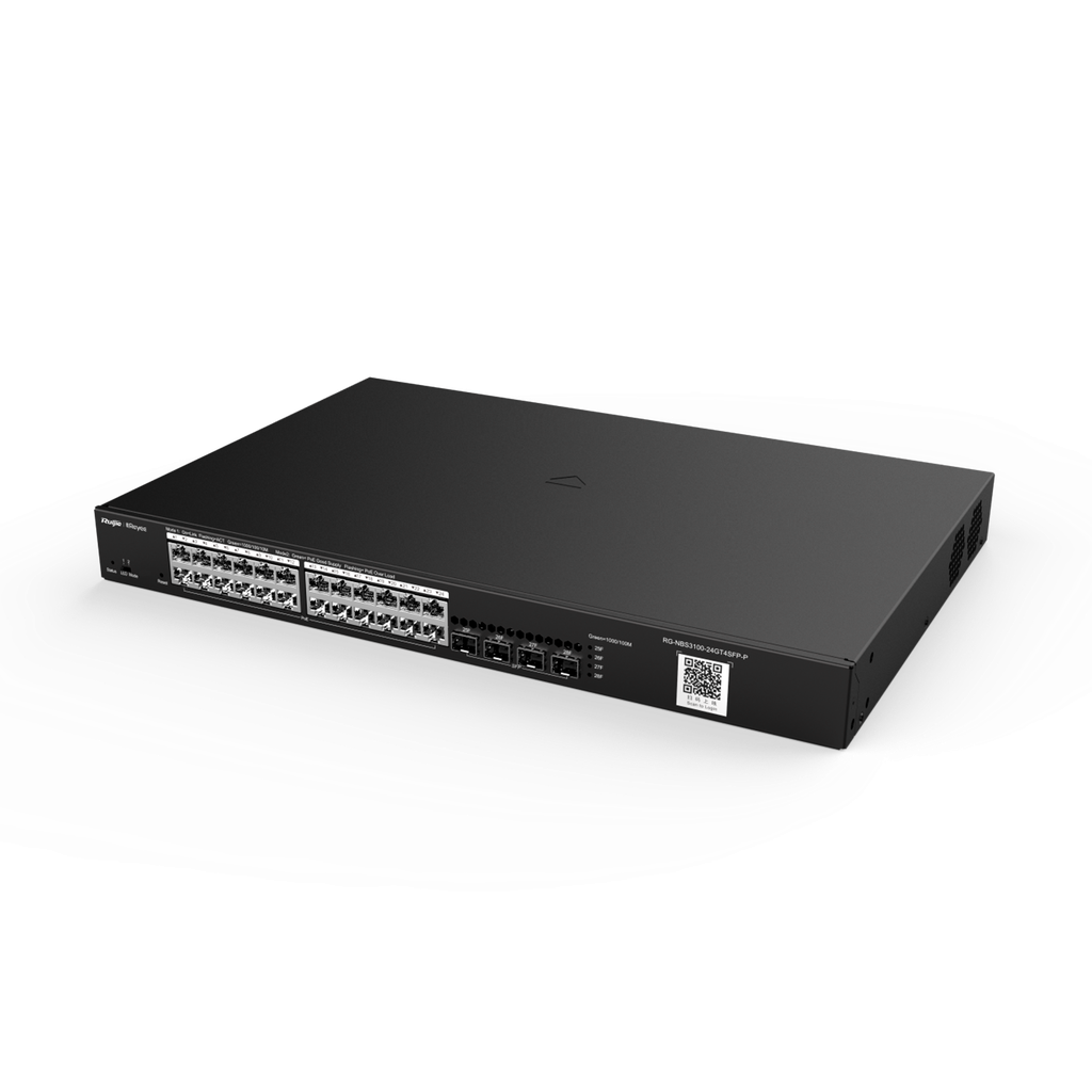 SWITCH POE ADMINISTRABLE GIGABIT L2 DE 24 PUERTOS RJ45 NO POE 4 PTOS 