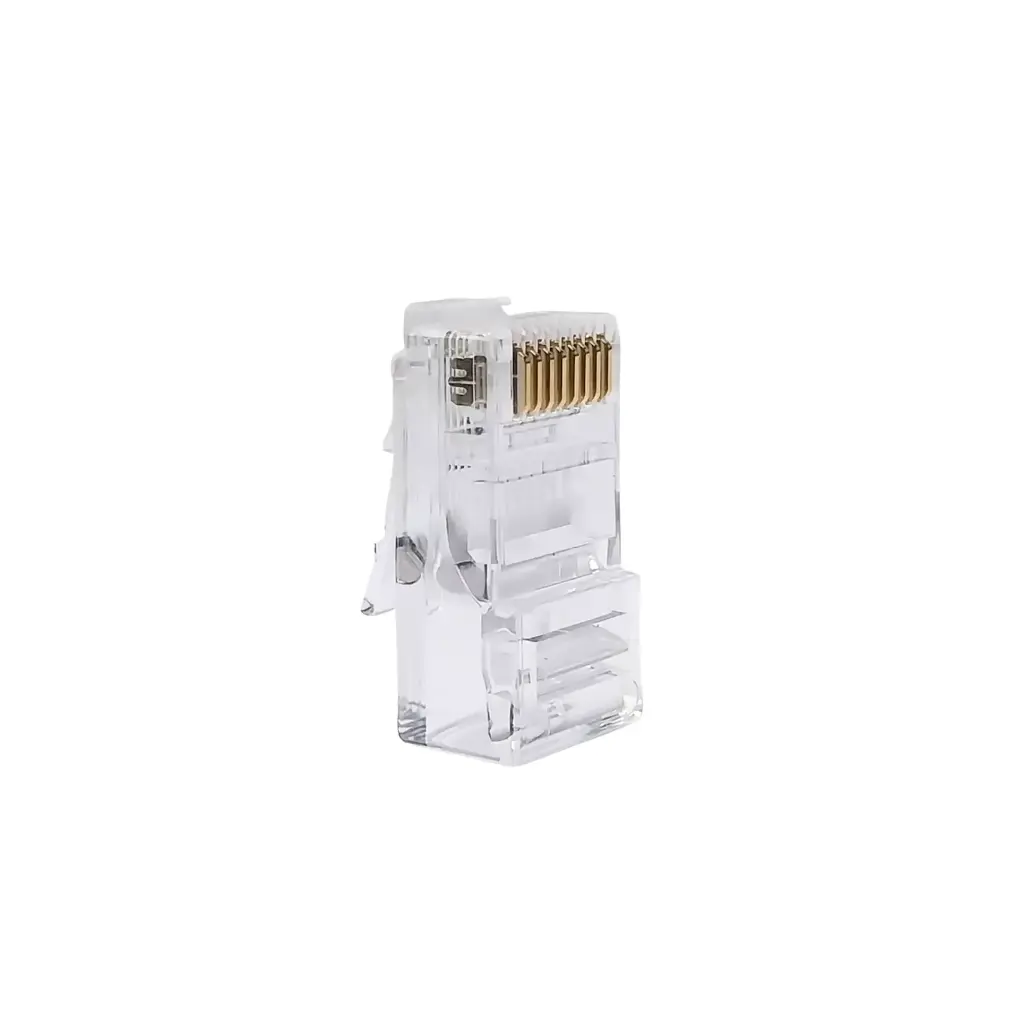 CONECTOR DE RED PLUG RJ45 CAT5E GOLD PLATED 3U CALIDAD EZ