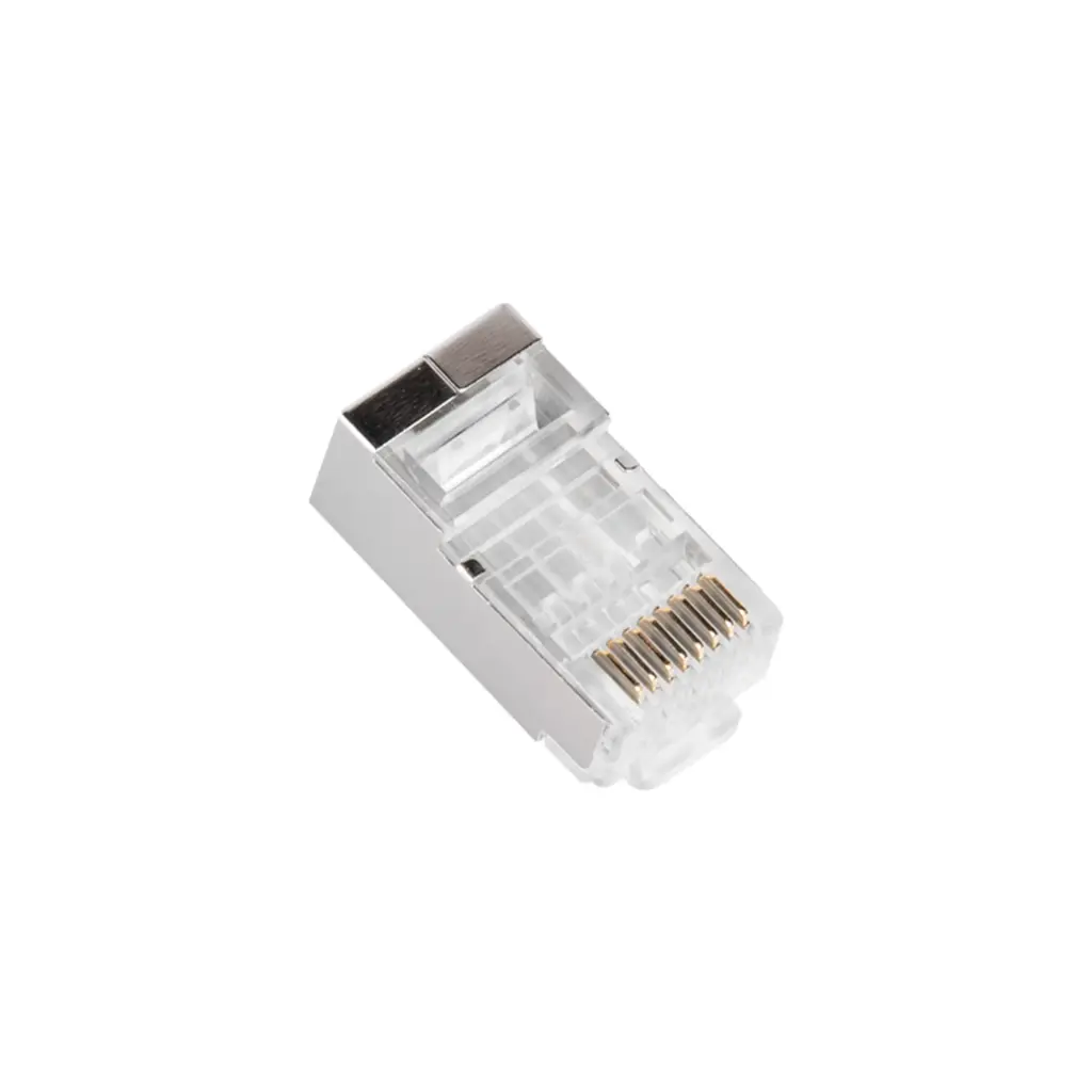 CONECTOR DE RED PLUG RJ45 CAT6 GOLD PLATED 3U CALIDAD EZ