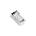 CONECTOR DE RED PLUG RJ45 CAT6 GOLD PLATED 3U CALIDAD EZ