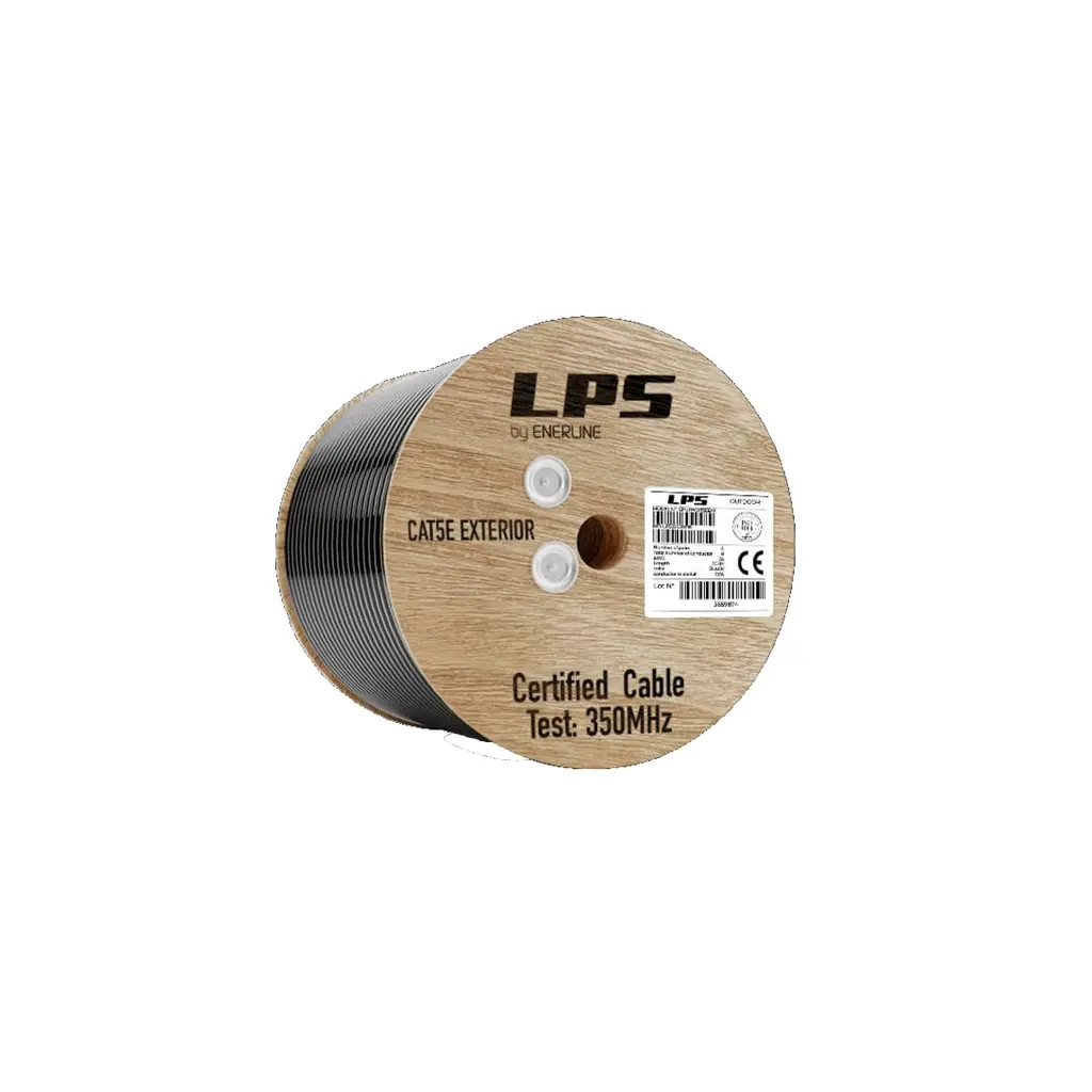 CABLE CAT 5E EXT DOBLE CHAQUETA  X 305MTS 100% COBRE